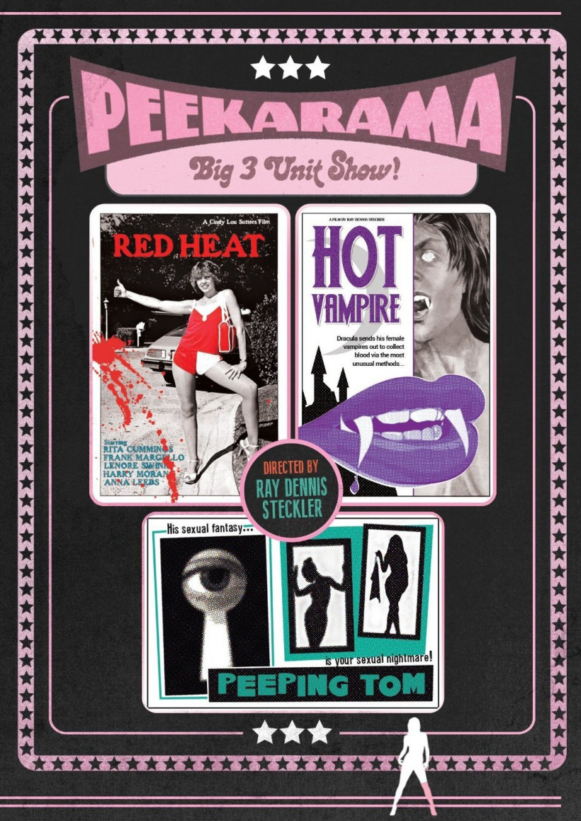 Red Heat / Hot Vampire / Peeping Tom - Ray Dennis Steckler triple bill